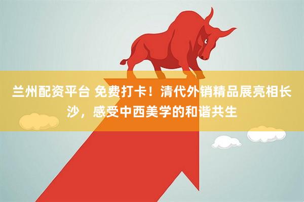 兰州配资平台 免费打卡！清代外销精品展亮相长沙，感受中西美学的和谐共生