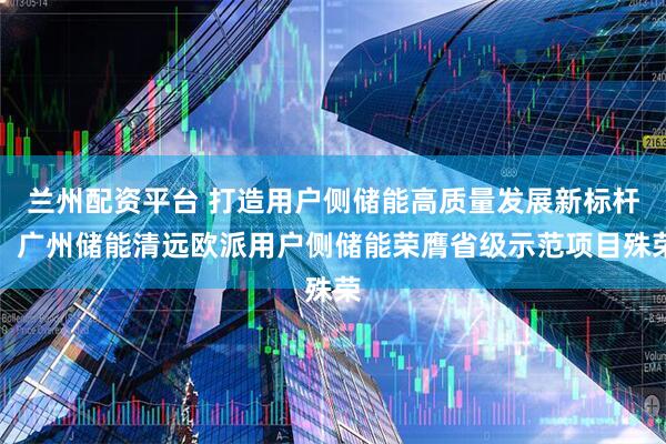 兰州配资平台 打造用户侧储能高质量发展新标杆！广州储能清远欧派用户侧储能荣膺省级示范项目殊荣